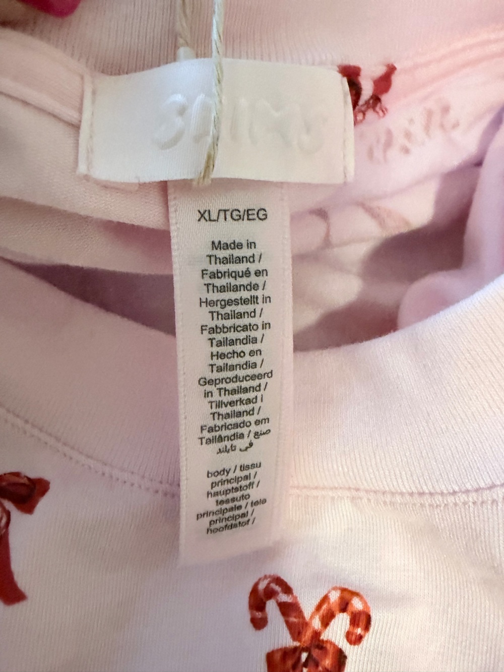 Skims long sleeve relaxed fit boyfriend tee limited edition sz XL cozy chic NWT - Picture 7 of 8